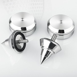 Aswalling HiFi Audio Speaker Amplifier Shock Absorbing Foot Cone Feet Base Nail Isolation Spikes Stand Pad,1PCS M8 Foot Nail Easy Install