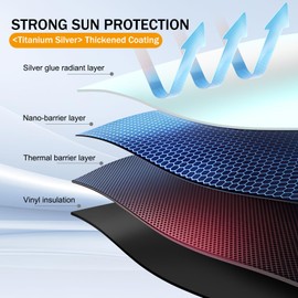 Windshield Sun Shade for Subaru Crosstrek Sunshade 2025, Car Front Window Covers Sun Visor Protector, Foldable Blocks UV Rays Sunshade for Subaru Crosstrek Accessories