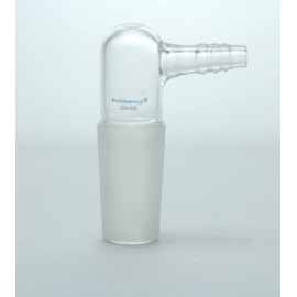 Vacuum or Argon Adapter, Borosilicate Glass, Bent Type, 24/40