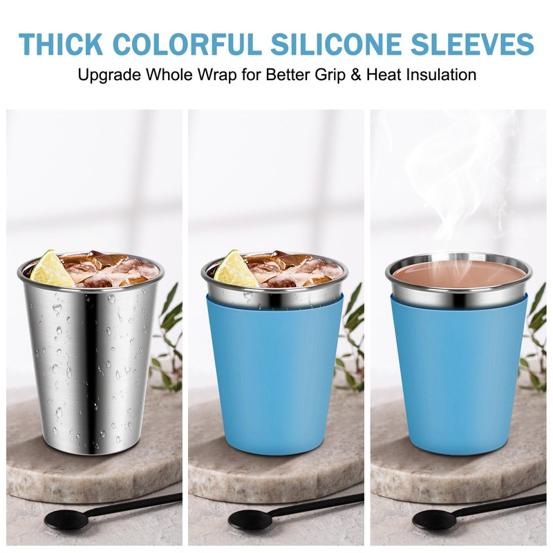 Rommeka 2 Pack Kids Cups with Straws and Lids Leak
