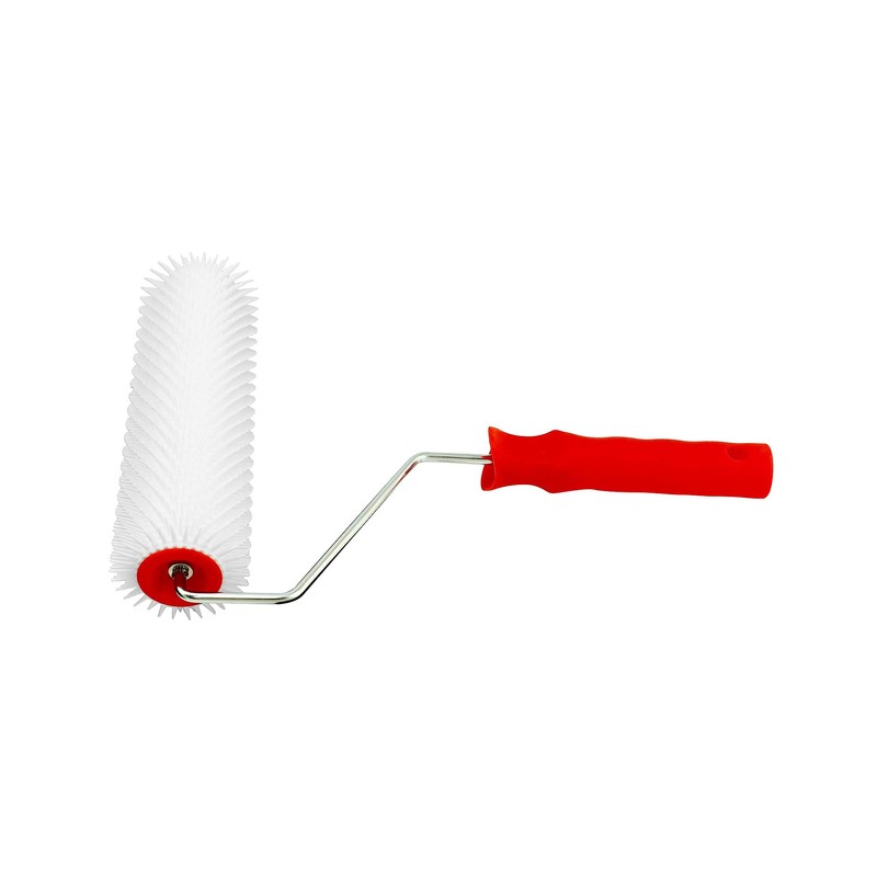 QWORK® 230mm Spiked Roller with 15mm Teeth, Flooring Aeration Roller