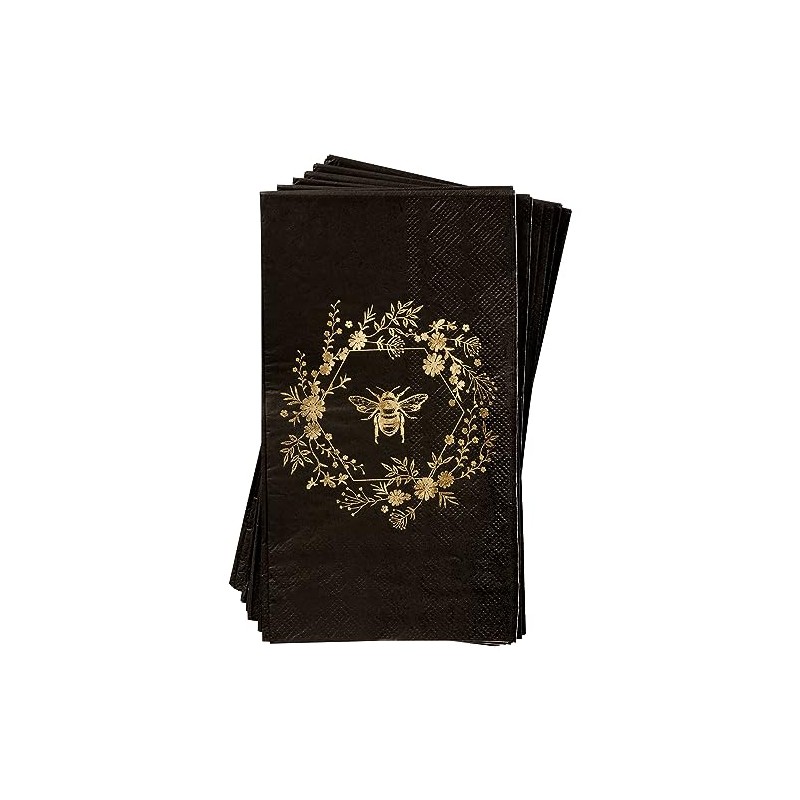 Honeycomb Hive Gold Foil Guest Napkins, 16 Count (TW8-25361)