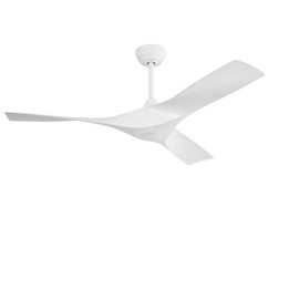 Sofucor 52 Inch Ceiling Fans No Lights, Modern Ceiling Fan with 3 Plastic Blades, 4500CFM 6-Speed 3-Timer Reversible DC Motor, for Bedroom Living Room Patios Office, ETL/FCC