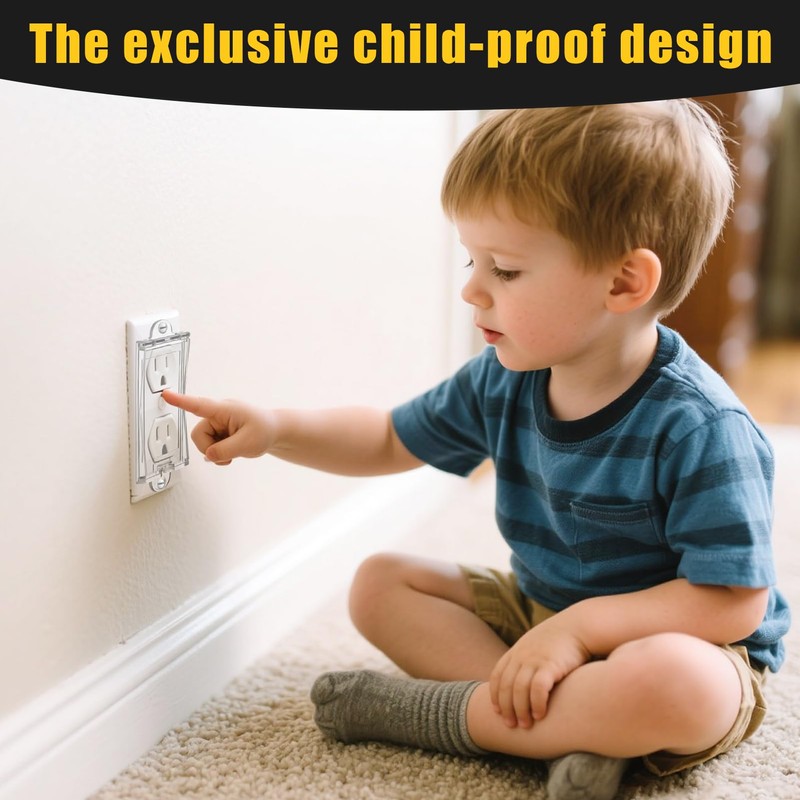 6 Light Switch Guard Cover, Baby Proof Wall Switch Cover