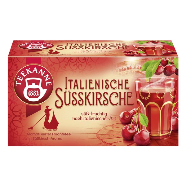 Teekanne Italian Sweet Cherry tea 20 tea bags/1ct. Made in Germany