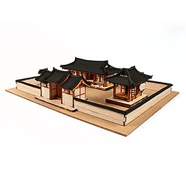 Desktop Wooden Model Kit Korean-style House Set / YG652 by Young Modeler