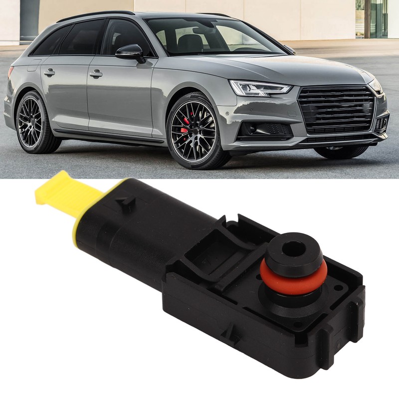 Brake Booster Pressure Sensor 5Q0906207A Sensitive Compact Strong Power Black