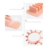 MEELYHOME Wall-Mounted Makeup Brush Organizer Silicone Cosmetic Brush Storage Rack