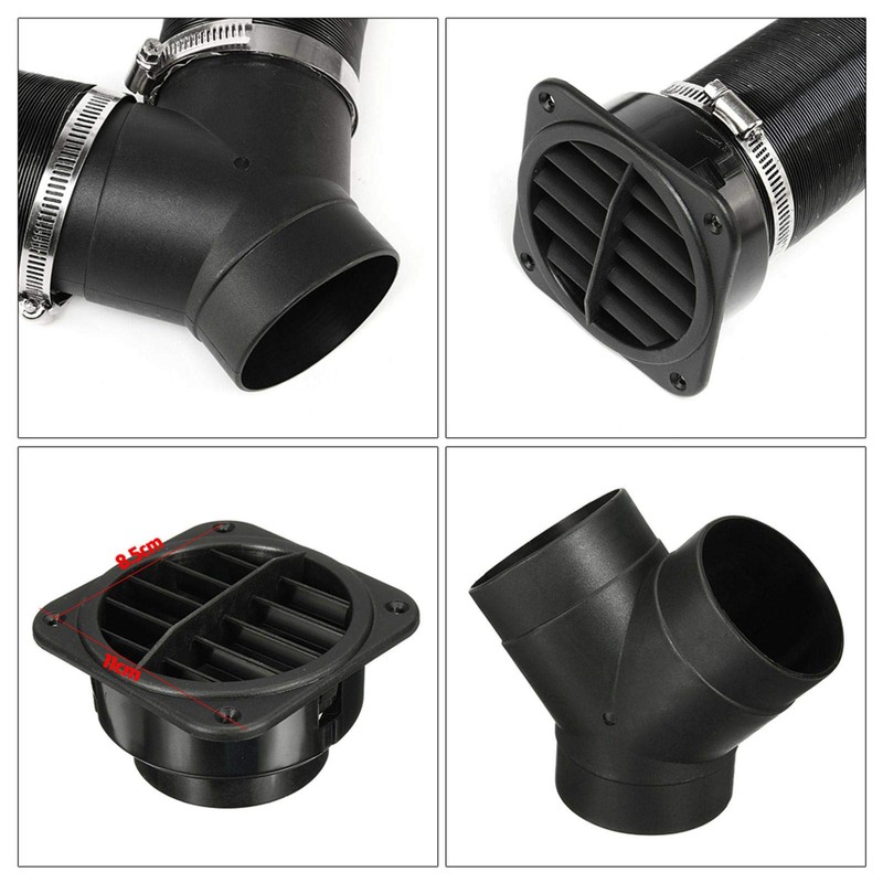Car Heater Pipe,75mm Car Auto Heater Pipe Duct T/Y Piece