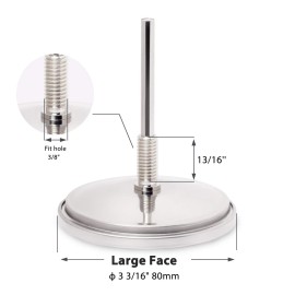 GALAFIRE 3 3/16 inch bbq temperature gauge for smoker wood charcoal pit large face grill