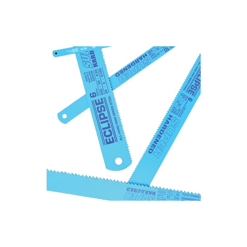 Eclipse HSS Power Hacksaw Blade for Metal Cutting, 6 TPI,