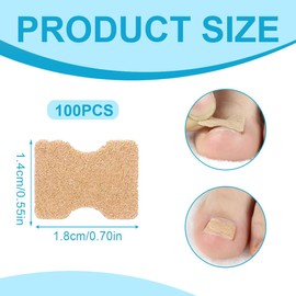 WeddHuis Toenail Patch Toenail Correction Patch Ingrown Toenails Correction Patch Ingrown Toenails Plaster Correction Sticker Toe Nail Pack of 100
