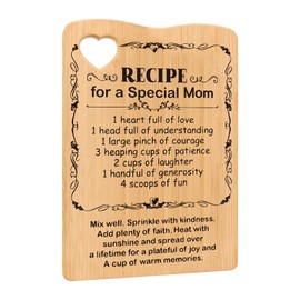 Gifts for Mum - Engraved Bamboo Chopping Board Gifts for Mum for Birthday, Chopping Board Wooden Gift for Women, Mum Gift from Daughter Son, Mother's Day Gift for Mother