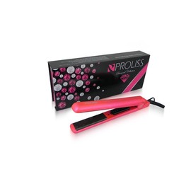 Proliss Diamond Collection 1.25 Ceramic Hair Straightener Flat Iron (Pink)