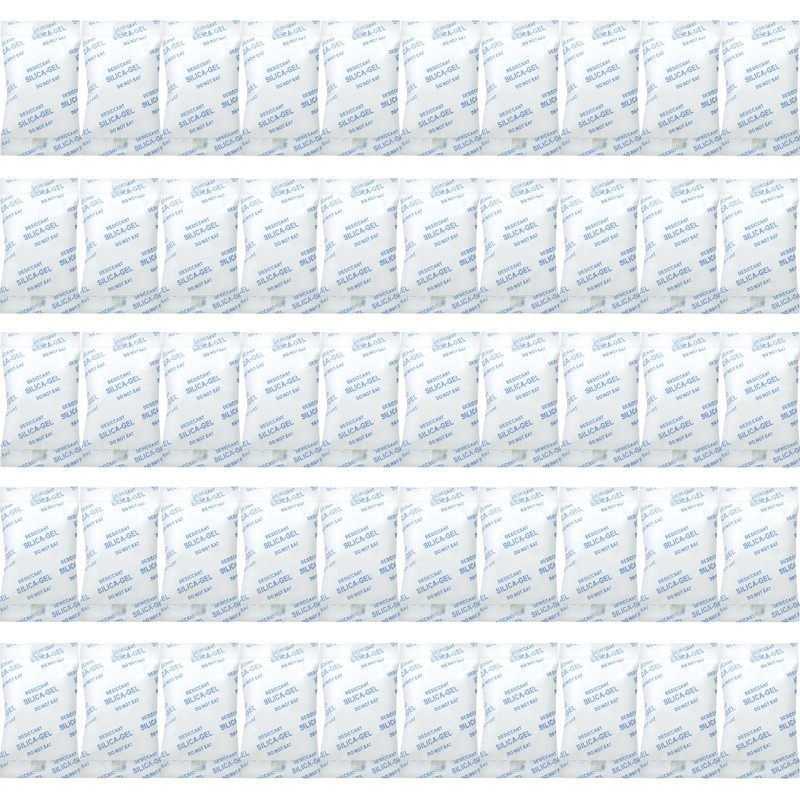 Desicco 5.0 Gram [50 Packets] Silica Gel Packets Desiccant Packs