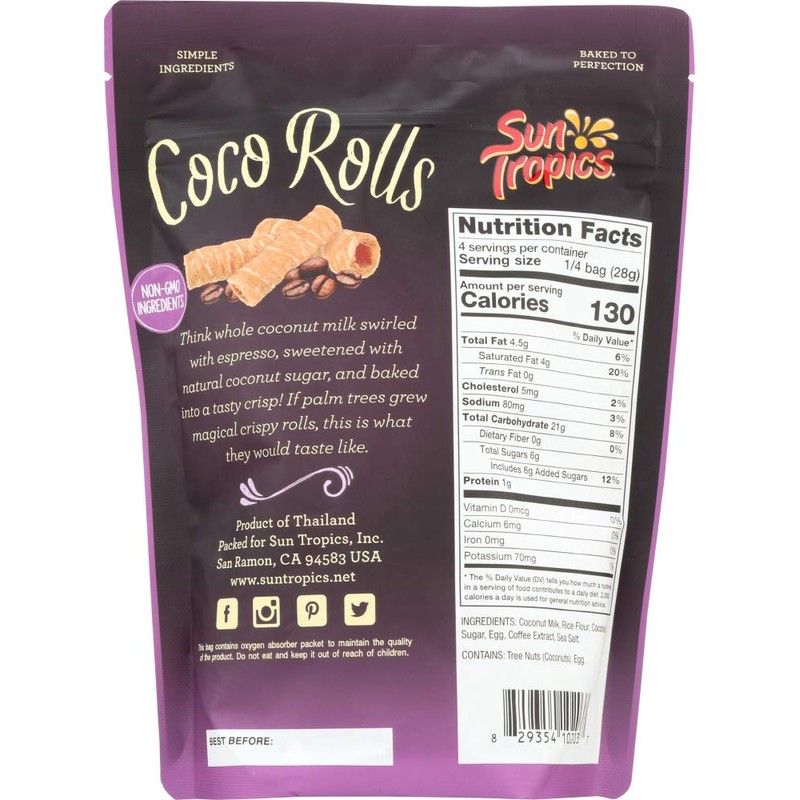 Sun Tropics CocoRolls Espresso