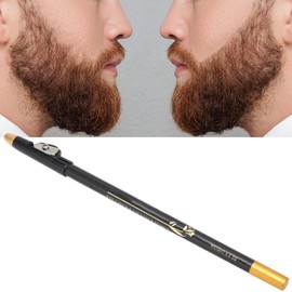 Beard Pencil, Repair Uneven Growth, Fill Sparse Areas, Create Various Shapes, Sharpener Included, 3 Colors Optional, Easy Carry, Suitable for Home or Professional Use (Black)