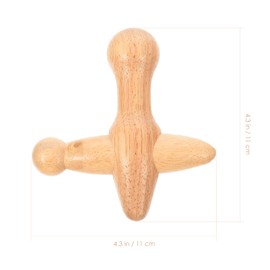TOVINANNA Professional Acupoint Stick for Foot Neck and Ergonomic Design Natural Wooden Massage Tool for and Muscle Relaxation