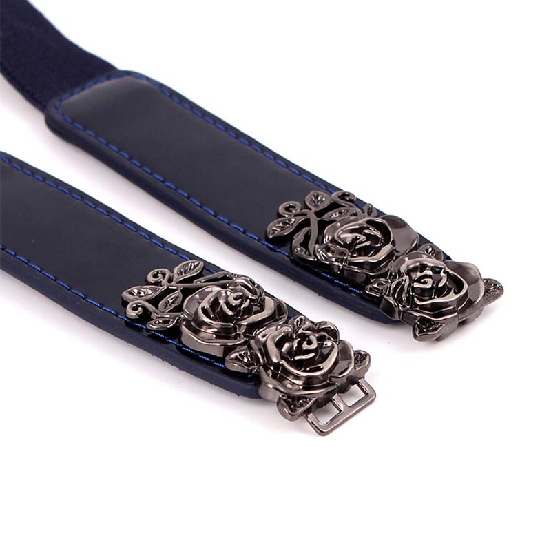 Women's Stretch Belt Thin Belt for Dresses Fashion Elastic Waist