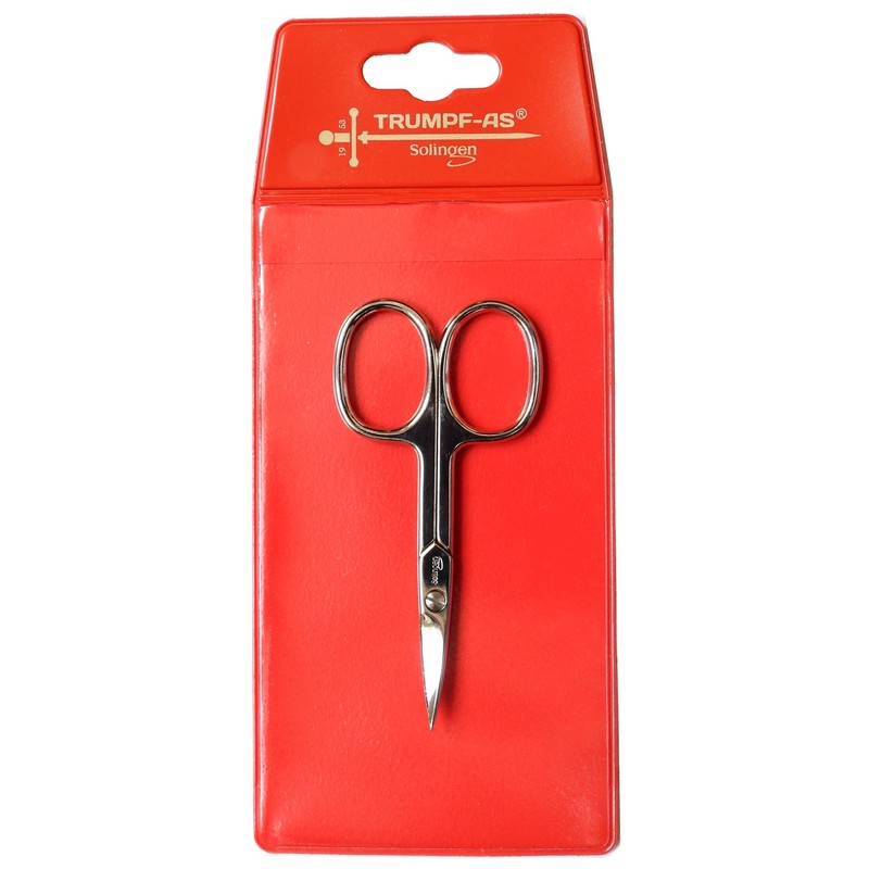TRUMPF-AS Nagelschere Solingen 9cm • Gebogene Schere • Extra scharfe