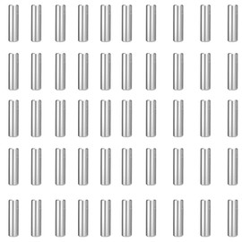 50 Pcs Dowel Pin M3*15 Stainless Steel Shelf Support Pegs Cylindrical Locating Pin, Silver