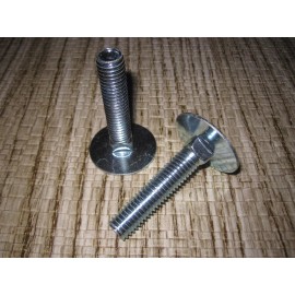 Unbranded/Generic LOT (4) 1/2" x 2 1/2"  Elevator Bolts zinc