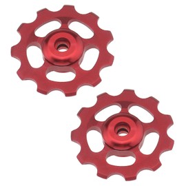SING F LTD 2 x 11T MTB RS Bearing Rear Derailleur Jockey Pulley Wheels for Shimano Red