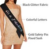 BAHABY 40th Birthday Decorations for Women 40th Birthday Sash 40