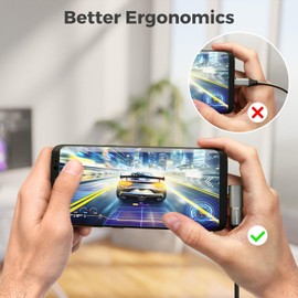 deleyCON USB-C Adapter Angle 90 Degree (Pack of 2) 40 Gbps, 240 W, 8 K60 Hz, Aluminium Housing, Type C Male to Female Compatible with Smartphone, Tablet, Laptop, Notebook, PC Switch, etc.