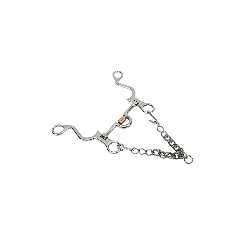 Pelham Horse bit, bocado de Cobre de Acero Inoxidable para