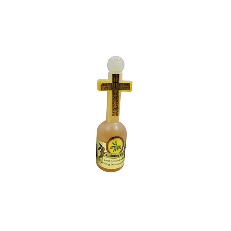 Holy land Anointing oil scented with Myrrh cross shaped bottle