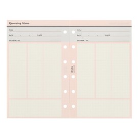 Noritsu PRF0103 Binding Index Personal Organizer, Refill, Mini 6, Recording Memo