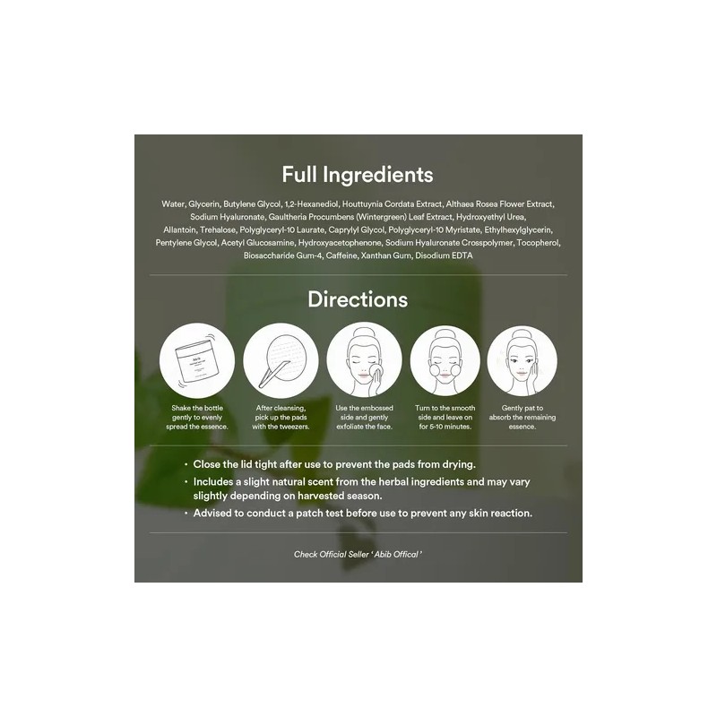 Y Abib Heartleaf Spot Pad Calming Touch 80 Pads 5.07
