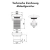 Bürstenking Sink Drain Fitting - Drain Valve with Hair Strainer
