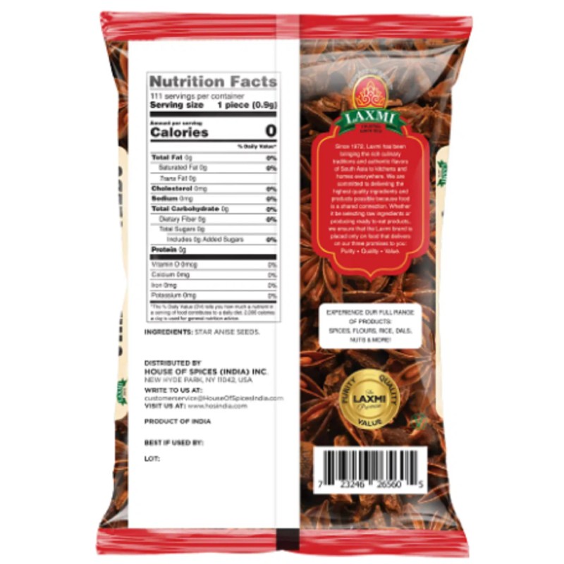 Laxmi Star Anise Seed 100g (badiyan)