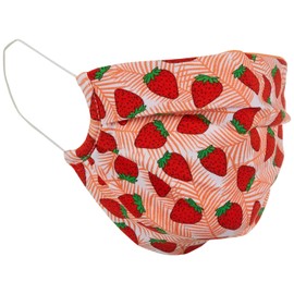 ONLY Women's Onlhope Adult Community JRS Mouth Nose Masks, White/Aop: strawberries