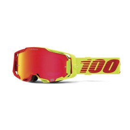 100% ARMEGA Premium Protective Sport Goggles with Ultra HD Lens & Nose Guard (Solaris - HiPER Mirror Red Lens)