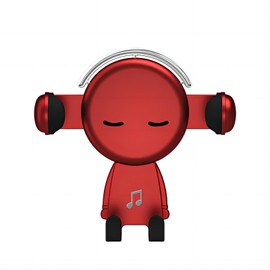 LXQTAO Car Phone Mount - Universal Car Accessories - Cute Cartoon Design - Multifunctional Vent Navigation Mount – Hook Tail Clamp (Red)