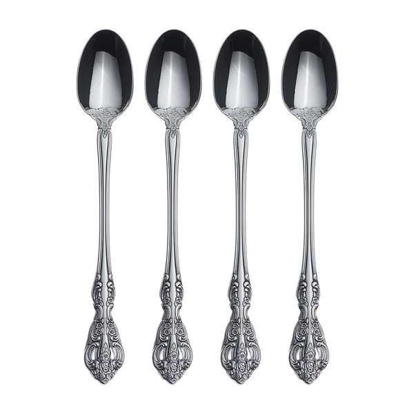Stainless Steel Michelangelo Tall Drink Spoon [Set of 4]