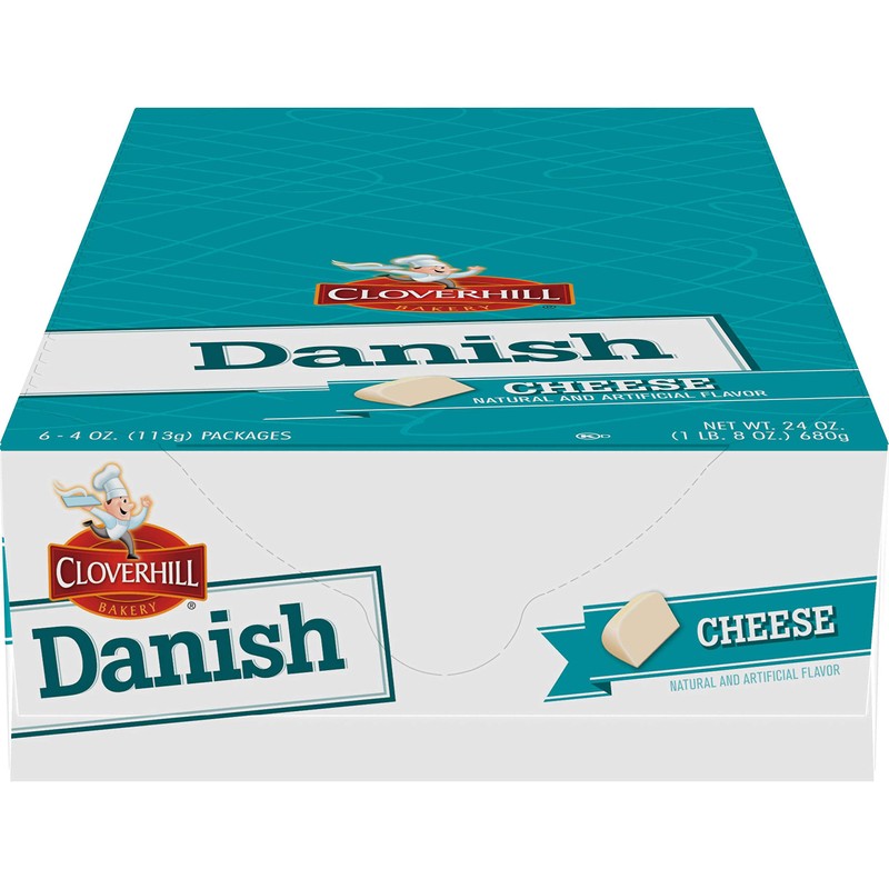 Cloverhill Round Cheese Danish Value Pack, Individually Packaged, Pack of