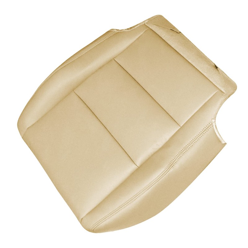Priprilod Tan Leather Passenger Side Bottom Replacement Seat Cover Compatible