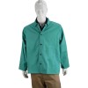 PRO-SAFE Welding Jacket: 9 oz Green Sateen Cotton with Snap