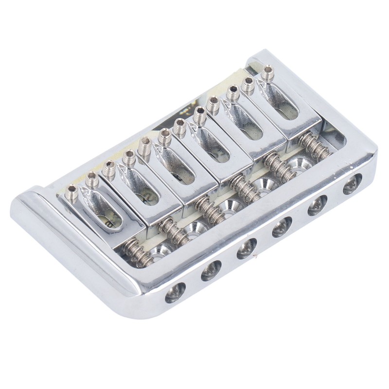 Hardtail Bridge with Saddles Metal 6 String Fixed Replacement for