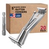 Gutter Hangers 5 inch - 20 Pack Gutter Brackets with