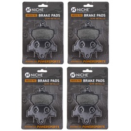 NICHE Brake Pad Set for Suzuki Boulevard GZ250 Savage 650 59100-26870 Front Semi-Metallic 4 Pack