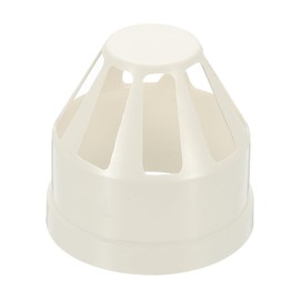 PATIKIL PVC Drain Pipe Vent Cap, 3 Inch Vent Pipe End Cap Cover Roof Round Chimney Air Vent Covers for DWV Pipe Fitting Ventilation Exhaust System, White