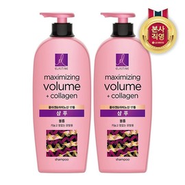 Elastin Marine Collagen Volume Elasticity Care Shampoo 680ml x 2, single option / 엘라스틴 마린콜라겐 볼륨 탄력케어 샴푸 680ml x 2개, 단일옵션