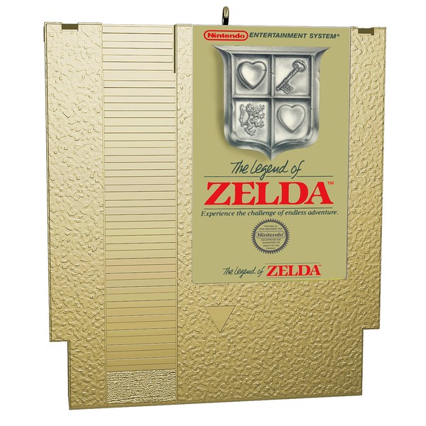 Hallmark Keepsake Christmas Ornament 2023, Nintendo The Legend of Zelda Game Cartridge, Metal Ornament, Gifts for Gamers