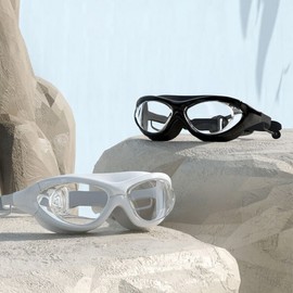 Mirrored Swim Goggles White