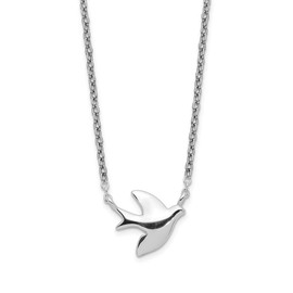 Solid 925 Sterling Silver Bird Necklace Chain
